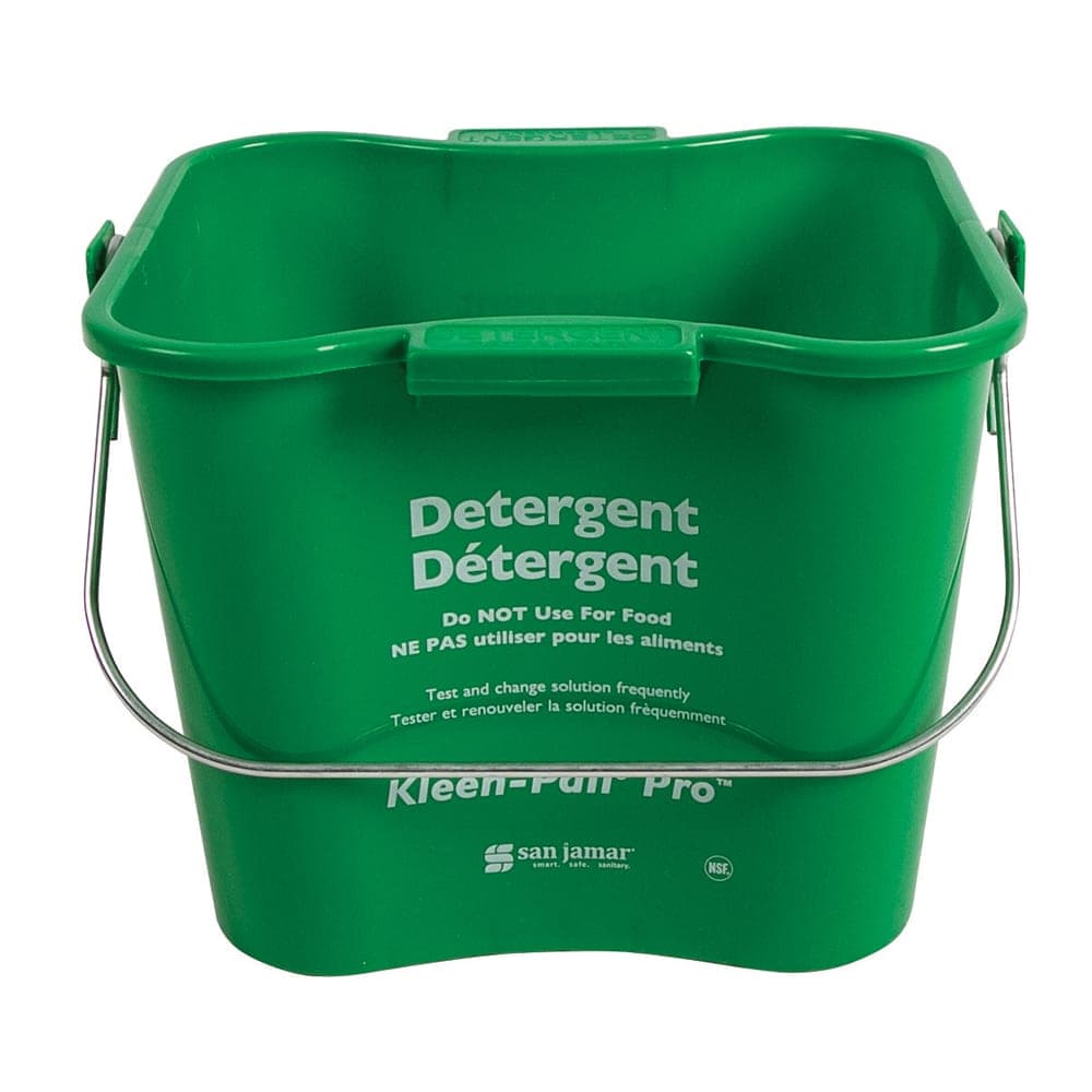 San Jamar KPP97GN 3 qt Kleen-Pail® Pro™ - Plastic, Green