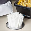 San Jamar L320C 1 Compartment Straw Holder - 5 3/8" x 6", Stainless thumbnail 5