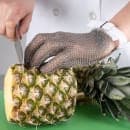 San Jamar MGA515S Small Cut Resistant Glove - Stainless Steel, White Wrist Band thumbnail 5