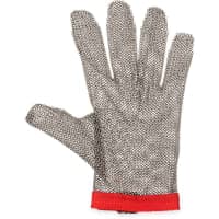 San Jamar MGA515S Small Cut Resistant Glove - Stainless Steel, White Wrist Band thumbnail 6