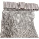 San Jamar MGA515XS Extra Small Cut Resistant Glove - Stainless Steel, Gray Wrist Band thumbnail 2