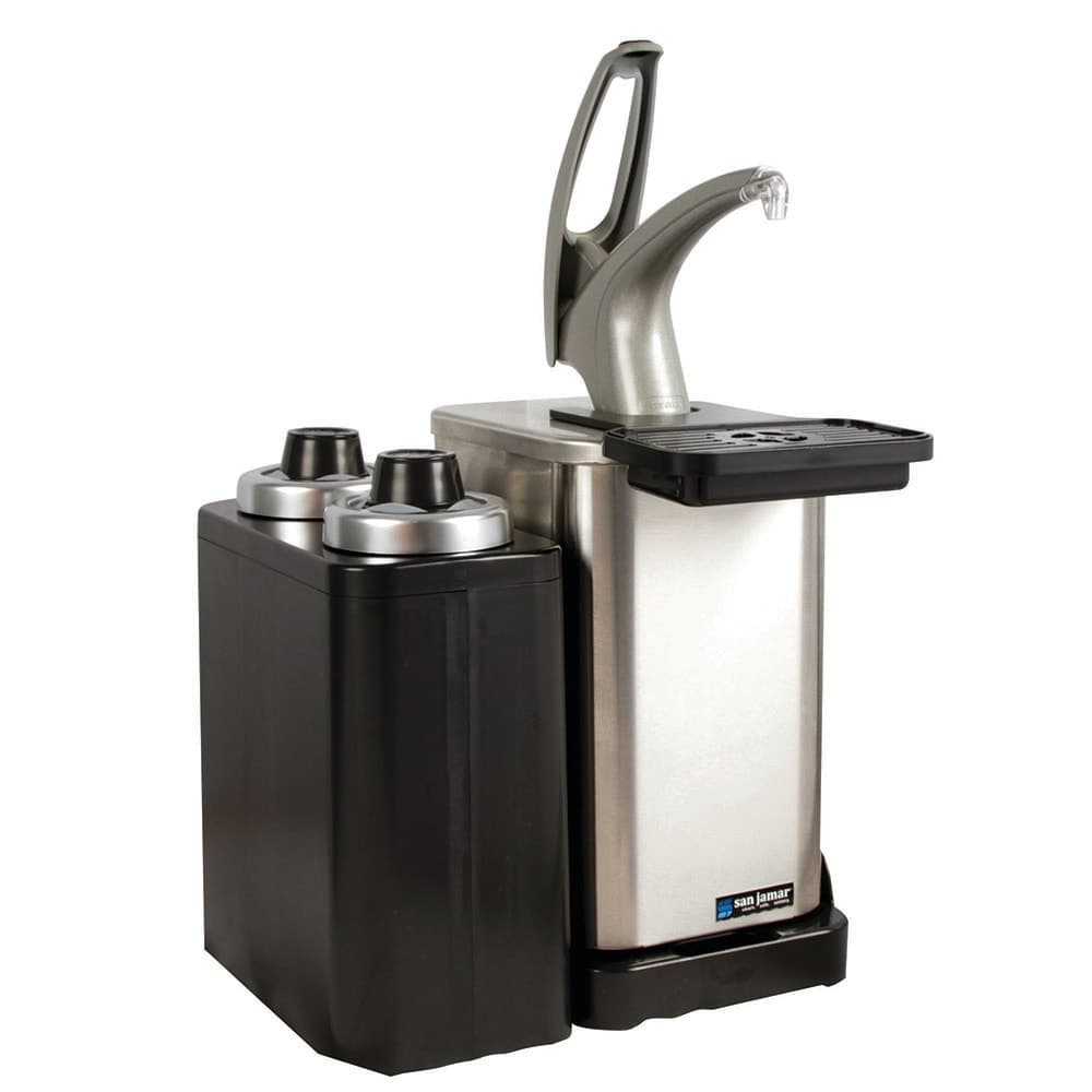 San Jamar MODP4900CC Pump Style Condiment Dispenser Kit- Stainless