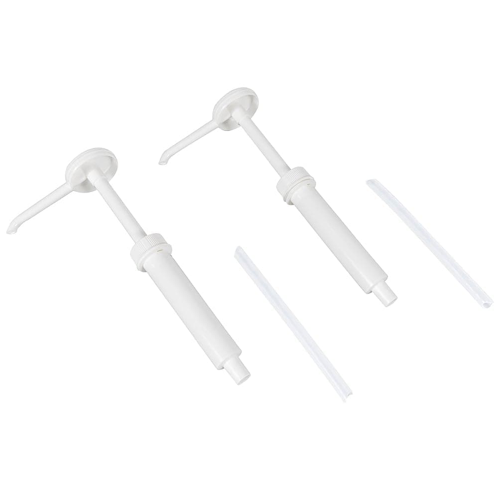 San Jamar P7300 Condiment Dispenser Pump Only w/ 1 oz/Stroke Capacity, Plastic, White