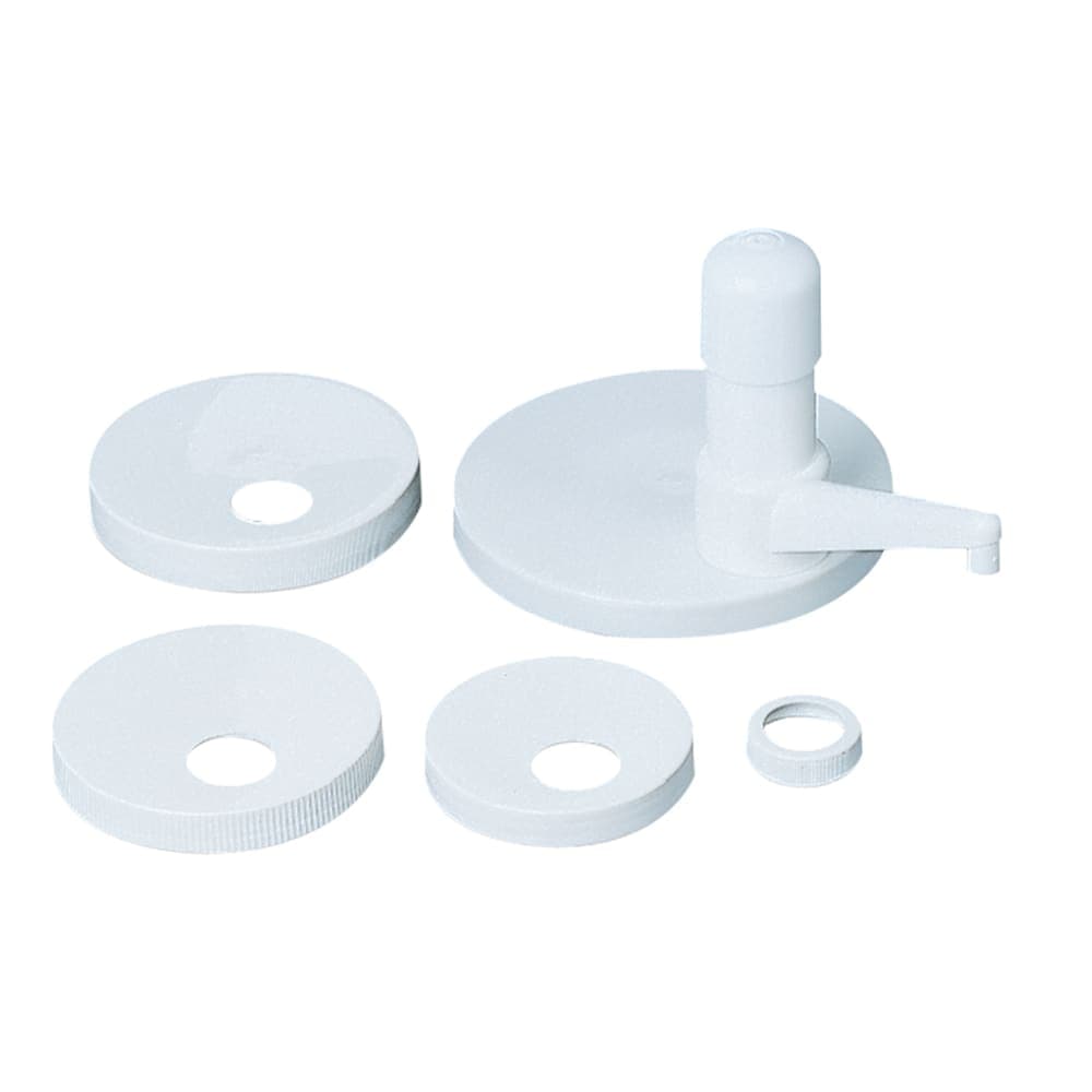 San Jamar P7510 Pump Style Condiment Dispenser w/ 1 oz/Stroke Capacity, Plastic, White