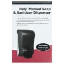 San Jamar SF1300TBK 1300 mL Wall-Mount Foam Soap Dispenser - Manual, Black Pearl thumbnail 6