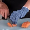 San Jamar SG10-BL-S Small Cut Resistant Glove - Synthetic Fiber, Blue thumbnail 5