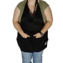 Chef Revival Blended Twill Tuxedo V-Neck Apron, 30 x 40", Pockets, Black (VNA3840-BK) thumbnail 3