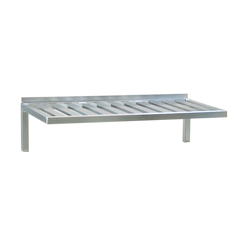 New Age T-Bar Wall Mounted Shelf, 48"W x 20"D, Aluminum (1122)