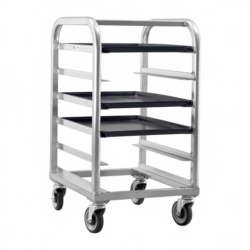 New Age 21"W 6 Platter Pan Rack w/ 5" Bottom Load Slides (1162)