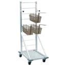 New Age Fry Basket Rack w/ 18 Basket Capacity & 3" Casters, 52 1/2" x 18 x 27", Aluminum (1210) thumbnail 3