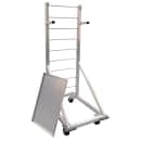 New Age Fry Basket Rack w/ 18 Basket Capacity & 3" Casters, 52 1/2" x 18 x 27", Aluminum (1210) thumbnail 4