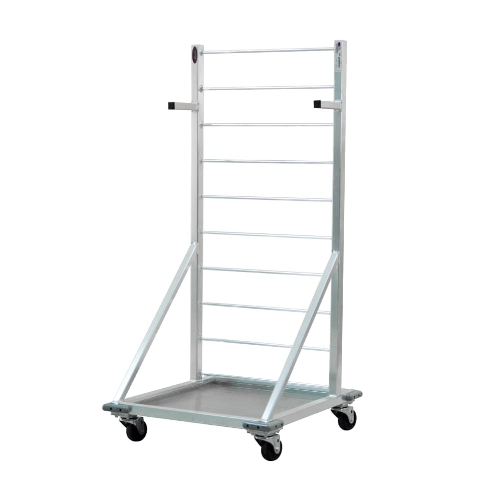 New Age Fry Basket Rack w/ 27 Basket Capacity & 3" Casters, 52 1/2" x 24 1/2" x 27", Aluminum (1215)