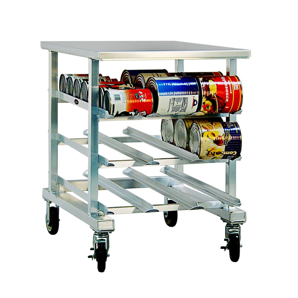 New Age 35"H Mobile Can Rack w/ (54) #10 or (72) #5 Capacity (1236)