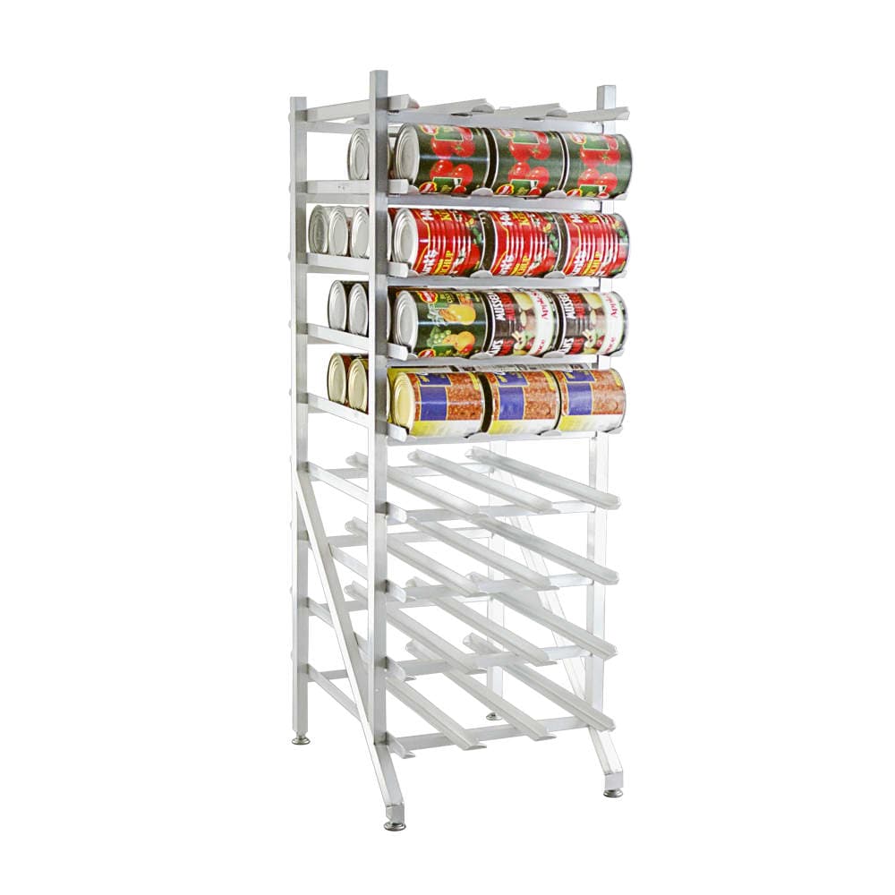 New Age 71"H Stationary Can Rack w/ (162) #10 or (216) #5 Capacity, Adjustable Feet (1250)