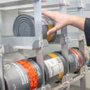 New Age 78"H Mobile Can Rack w/ (162) #10 or (216) #5 Capacity (1250CK) thumbnail 2