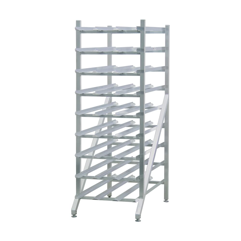 New Age 71"H Stationary Can Rack w/ (216) #10 or (297) #5 Capacity, Adjustable Feet (1256)