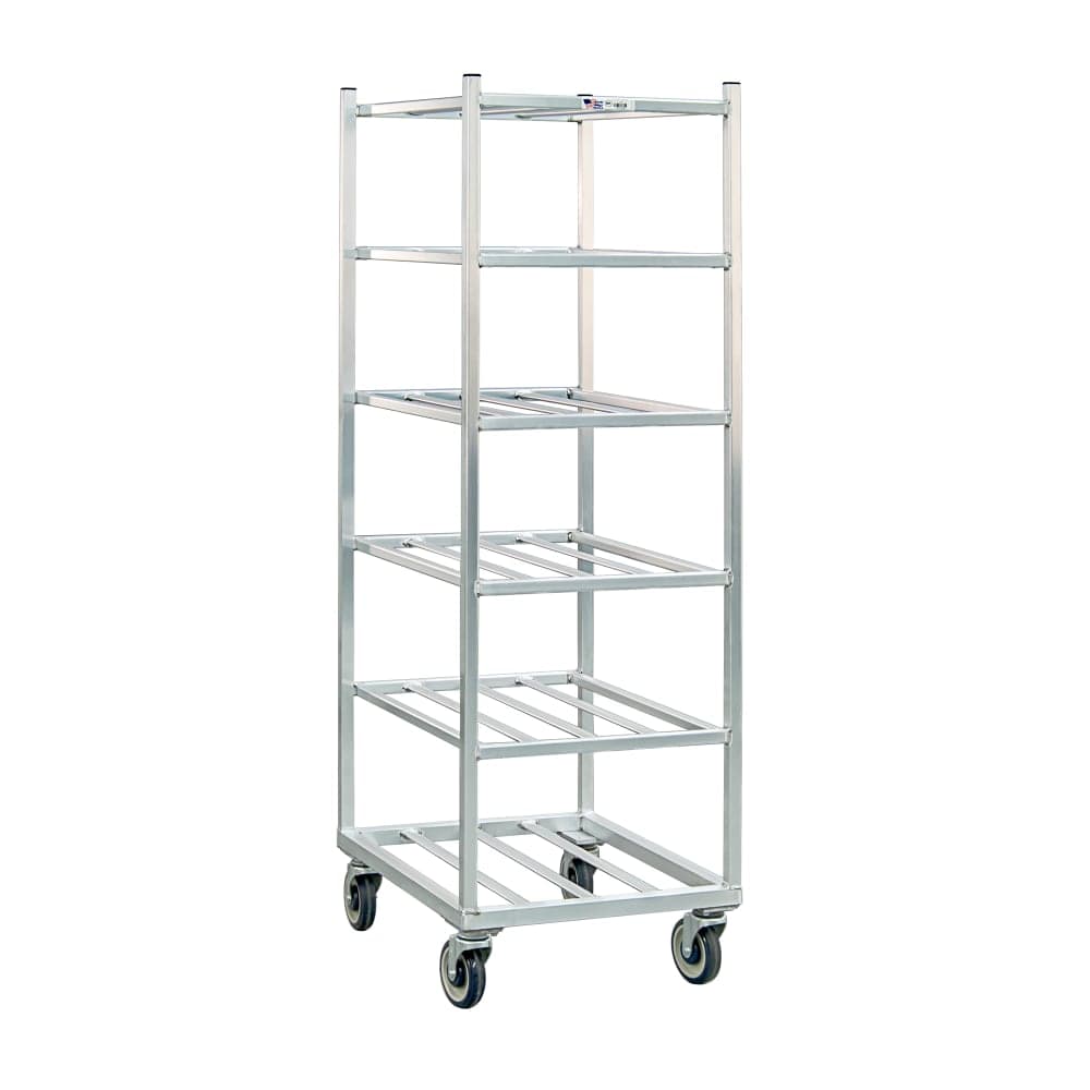 New Age 20 7/8"W 6 Specialty Pan Rack w/ 10 1/2" Bottom Load Slides (1356)