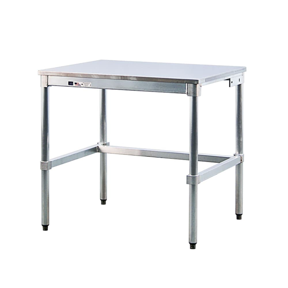 New Age 60" 16 ga Work Table w/ 304 Series Stainless Flat Top (24SS60KD)