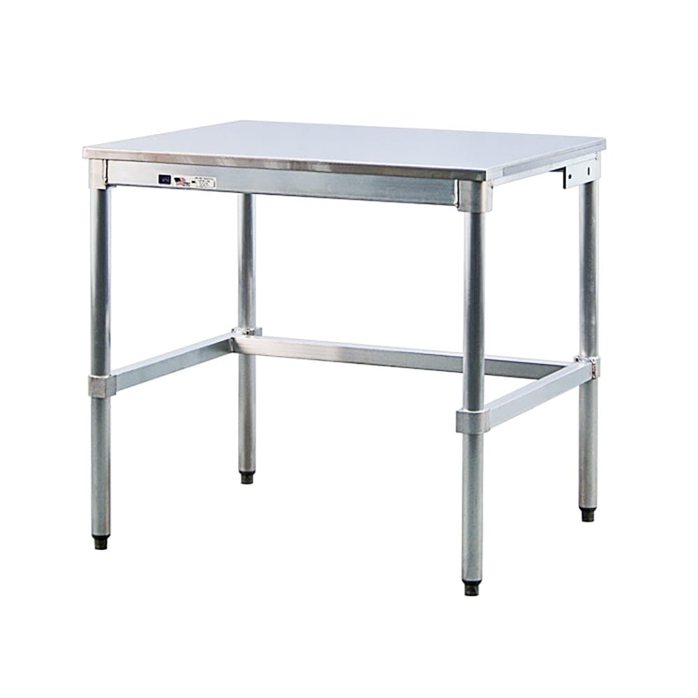 New Age 84" 16 ga Work Table w/ 304 Series Stainless Flat Top (24SS84KD)
