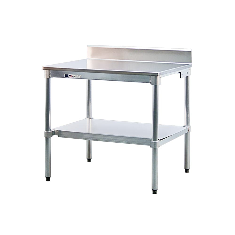 New Age Undershelf for Work Table w/ Knock Down Frame, 84" x 24", Aluminum (24US84KD)