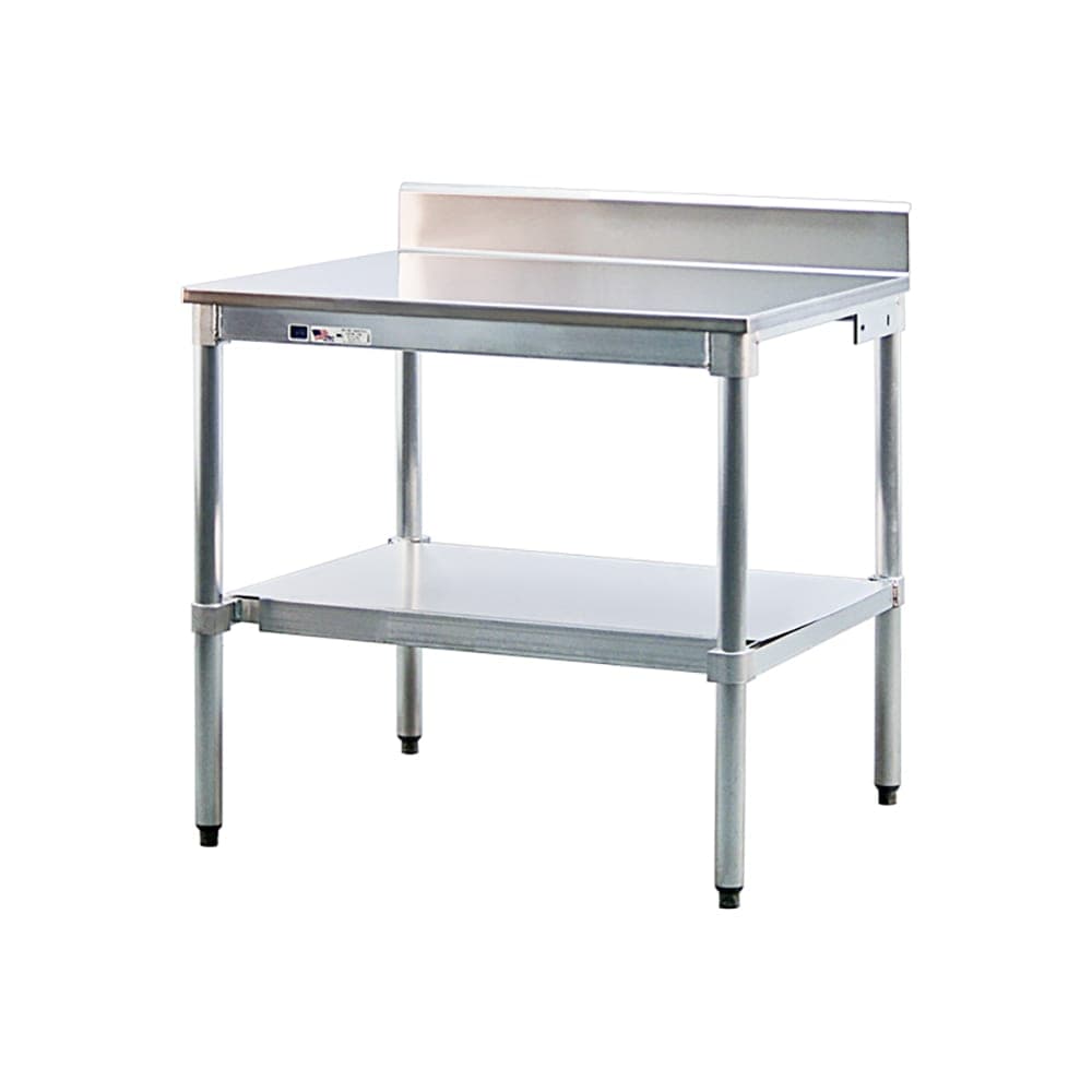 New Age Undershelf for Work Table w/ Knock Down Frame, 96" x 24", Aluminum (24US96KD)