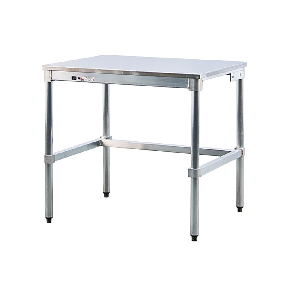 New Age 48" 16 ga Work Table w/ 304 Series Stainless Flat Top (30SS48KD)
