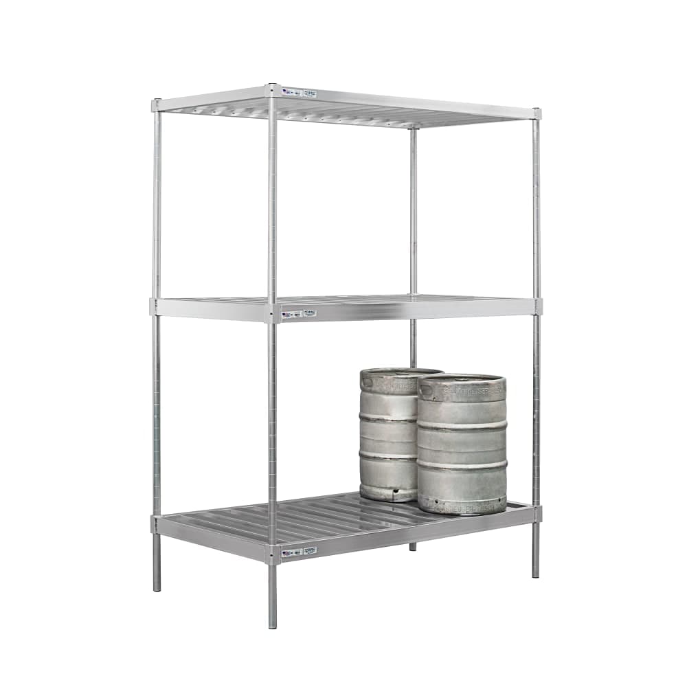 New Age (3) Level Keg Rack w/ (12) Keg Capacity, 60" x 34" x 84" (51171)