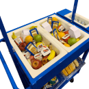 New Age 3 Level Share Cart w/ (2) Coldmaster® Food Pans - Aluminum, Blue (52861) thumbnail 7