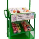 New Age 3 Level Share Cart w/ (2) Coldmaster® Food Pans - Aluminum, Green (52861) thumbnail 3