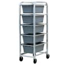 New Age Mobile Lug Rack w/ Open Frame & (5)18 3/4 x 26 x 61" Lug Capacity, Welded Aluminum (97253) thumbnail 2