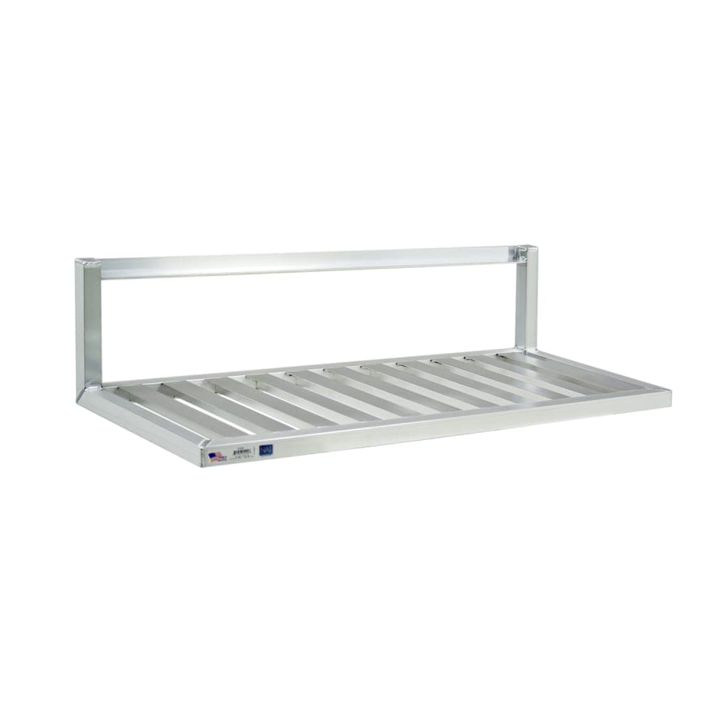 New Age T-Bar Wall Mounted Shelf, 60"W x 20"D, Aluminum (97287)