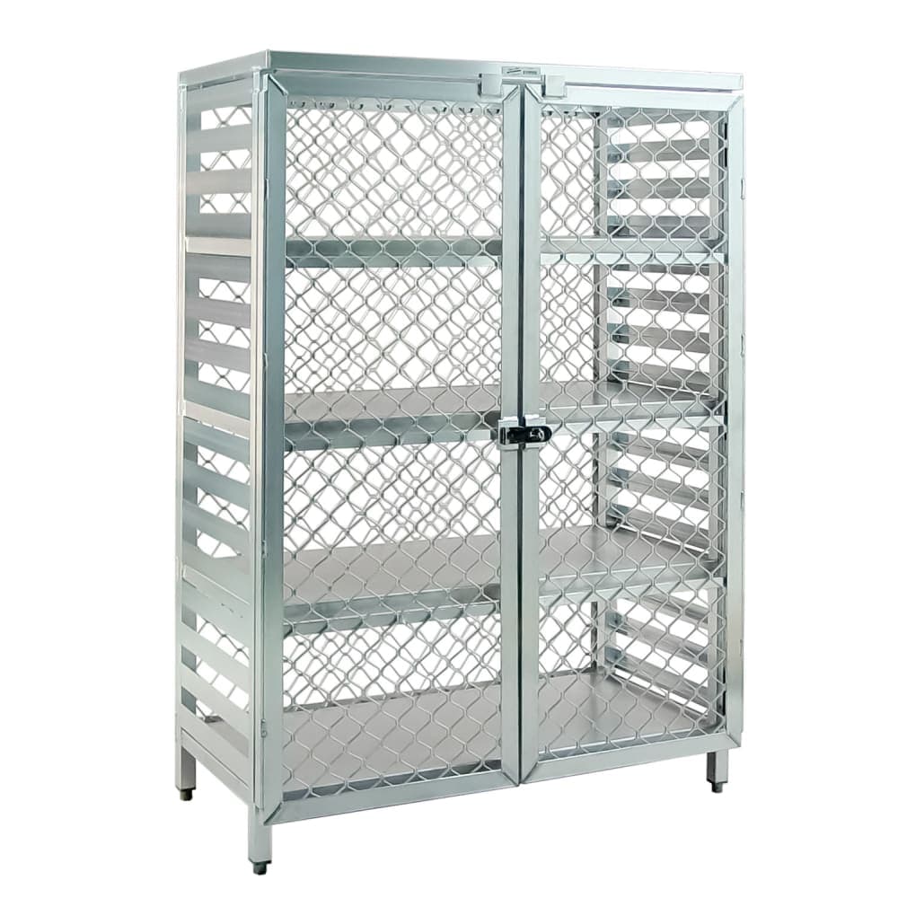 New Age 48" Stationary Security Cage - 24"W, Aluminum (97846)