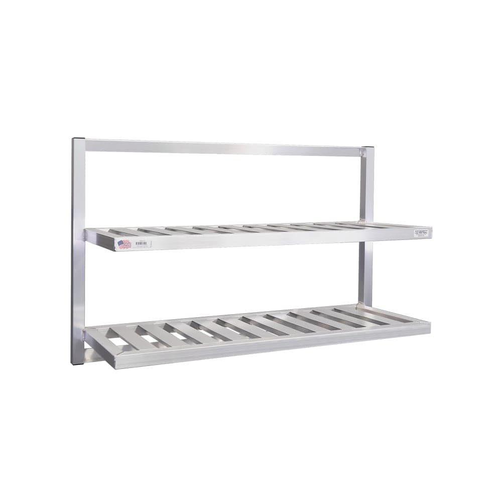 New Age T-Bar Wall Mounted Shelf, 48"W x 16"D, Aluminum (98213)