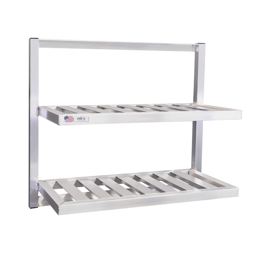 New Age T-Bar Wall Mounted Shelf, 36"W x 16"D, Aluminum (98301)