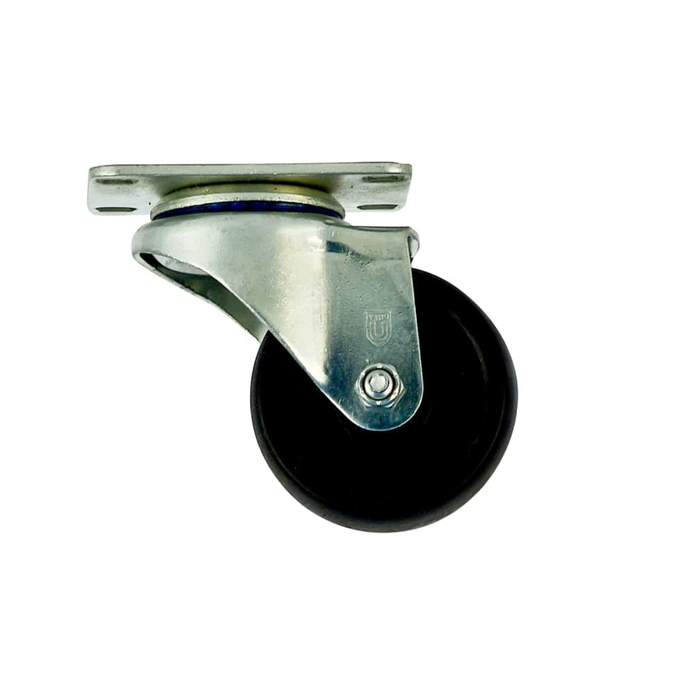 New Age Swivel Plate Caster w/ 3" Diameter & 275 lb Capacity, Polyolefin Wheel Tread (C410)