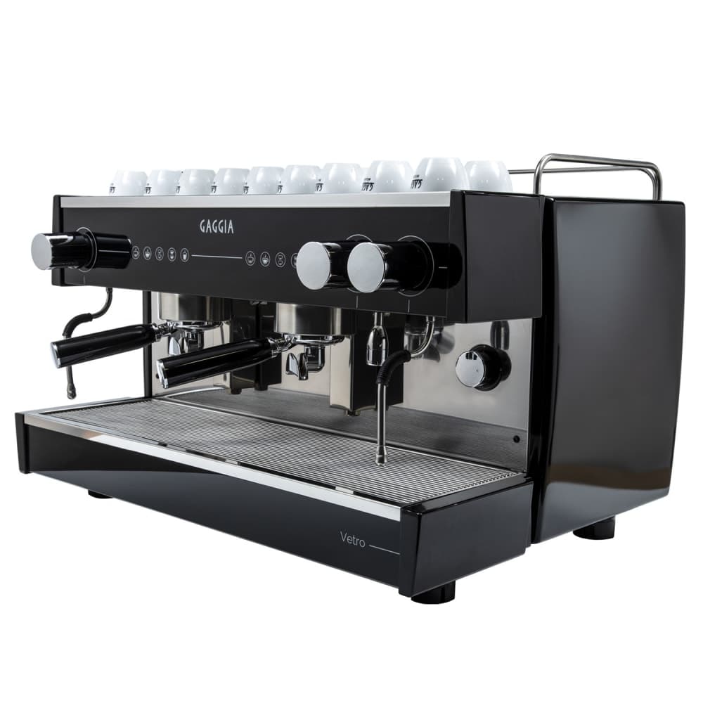 Gaggia Semi Automatic Espresso Machine w/ (2) Groups, (2) Steam Valves, & (1) Hot Water Valve - 220v/1ph (VETRO2GSTD)
