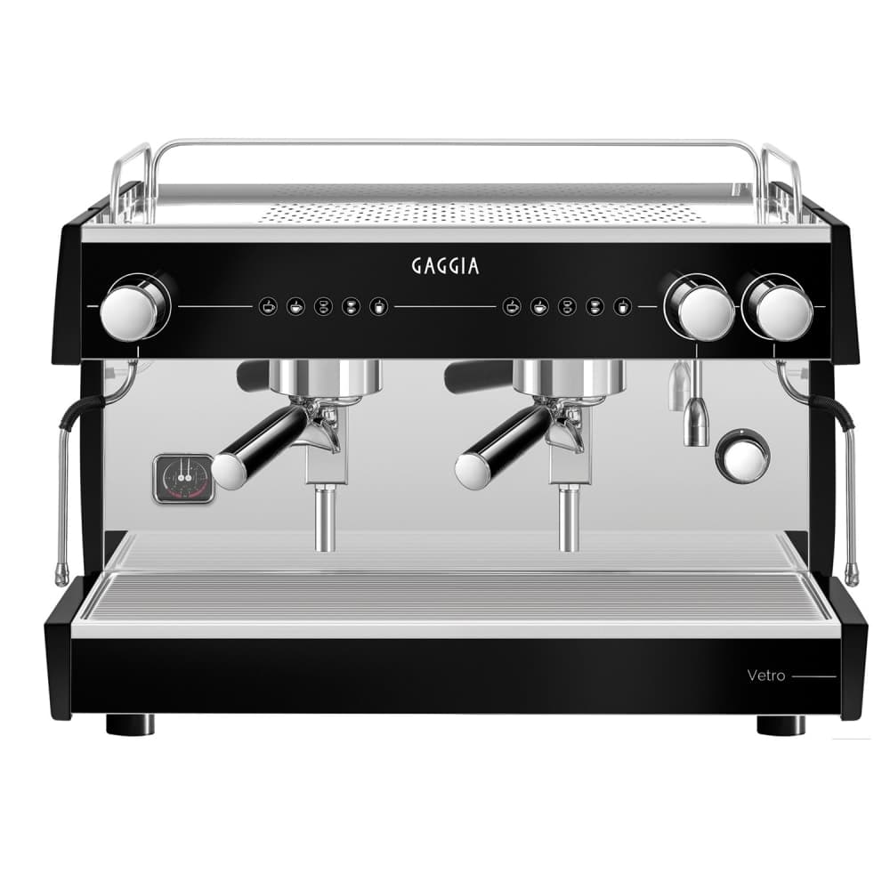 Gaggia Semi Automatic Espresso Machine w/ (2) Groups, (2) Steam Valves, & (1) Hot Water Valve - 220v/1ph (VETRO2GTC)