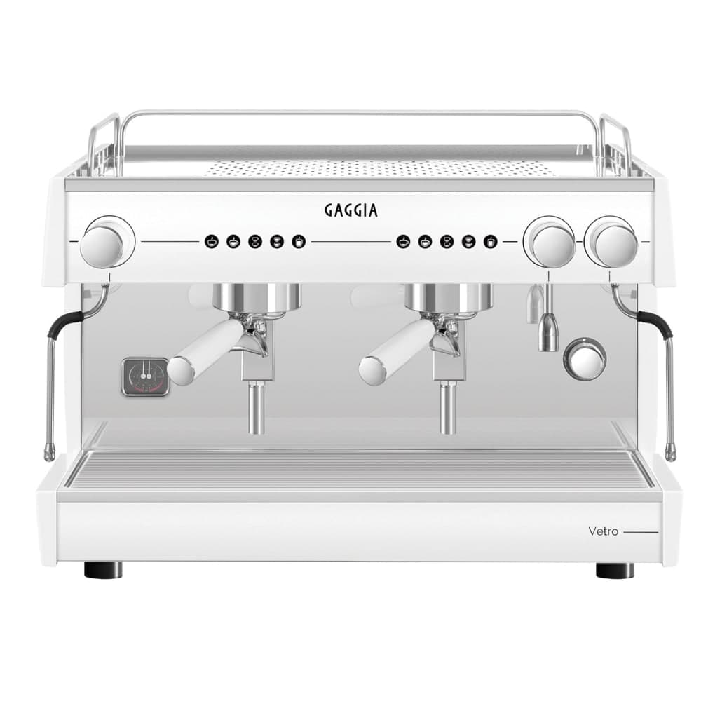 Gaggia Semi Automatic Espresso Machine w/ (2) Groups, (2) Steam Valves, & (1) Hot Water Valve - 220v/1ph (VETRO2GTC)