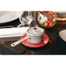 Staub 8 oz Enameled Cast Iron Mini Sauce Pan - 9 1/5" x 4", Graphite Gray (1004091) thumbnail 3