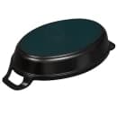 Staub Stackable Oval Dish w/ 1 qt Capacity & Enamel Coated Cast Iron, Black Matte (1004016) thumbnail 5