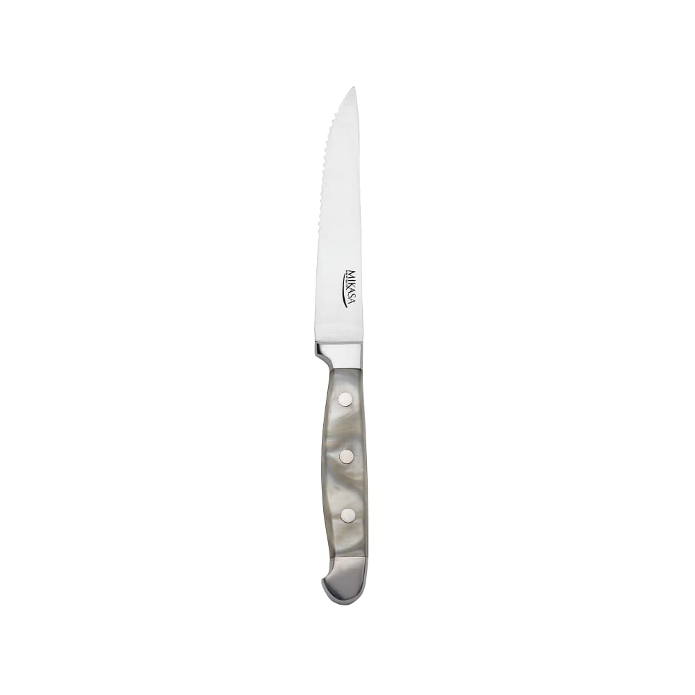 Mikasa Hospitality 9 3/10" Steak Knife with 18/10 Stainless Grade, Williamsburg Rim Pattern (5263859)