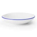 Mikasa Hospitality 6 29/100" Round Bistro Saucer - Porcelain, Blue Pinstripe (5305733) thumbnail 2