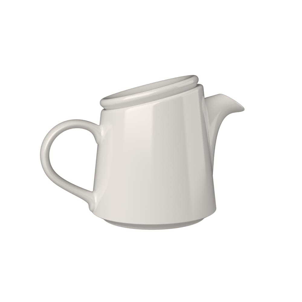 Mikasa Hospitality 27 oz Bevel Teapot - Fine China, White (5316157)