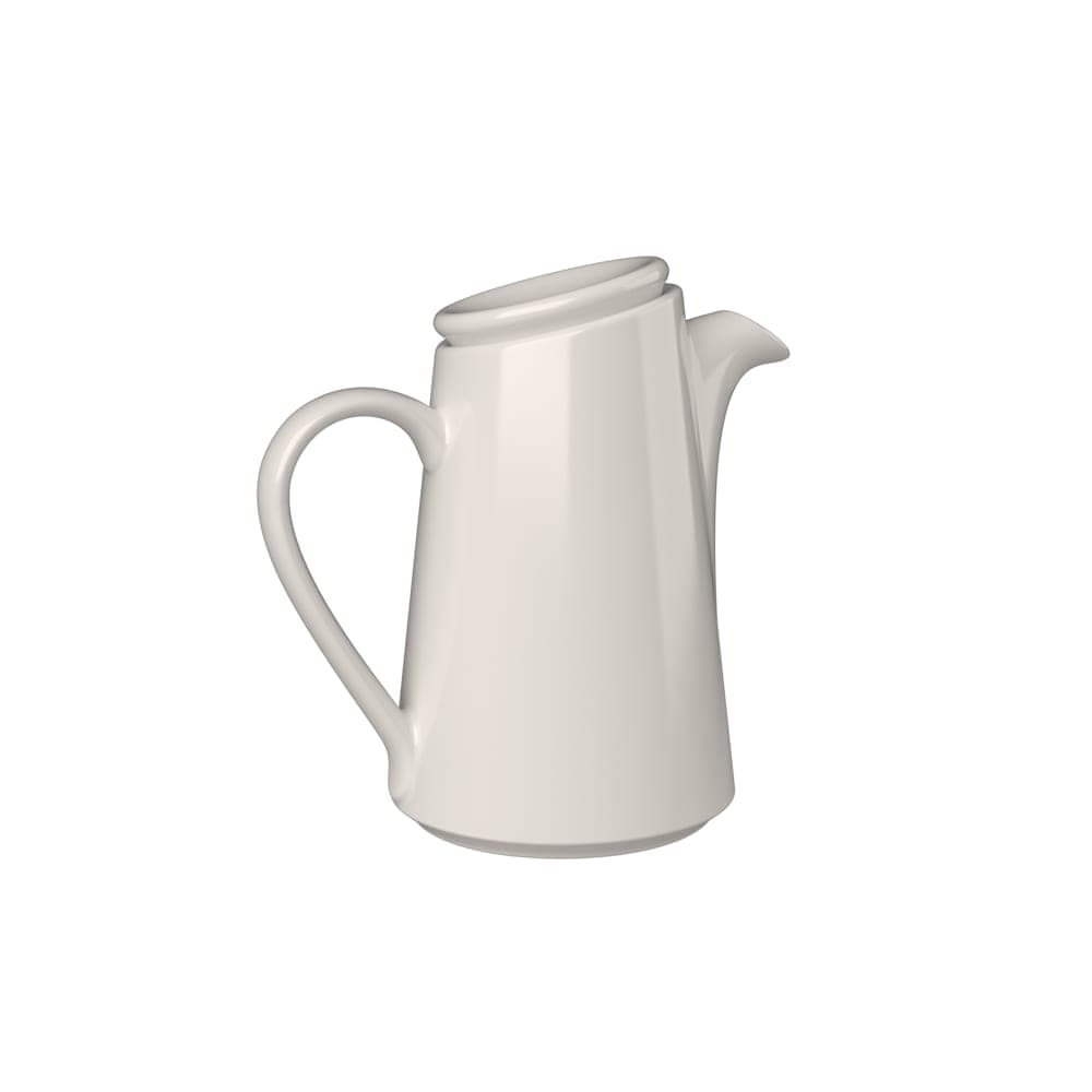 Mikasa Hospitality 20 oz Bevel Coffee Jug - Fine China, White (5316161)