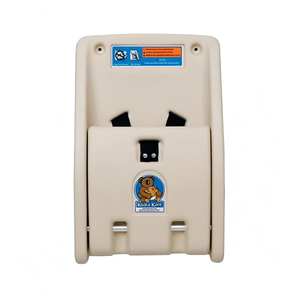 Koala Kare KB102-00 Wall-Mounted Child Protection Seat w/ Safety Straps - Polyethylene, Cream