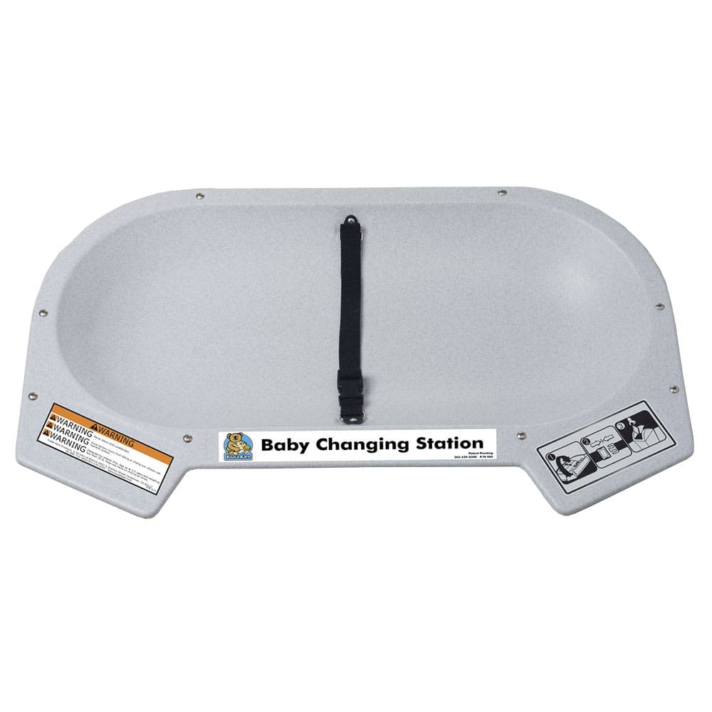 Koala Kare KB112-01RE Recess-Mounted Countertop Changing Station - Polyethylene, Gray Granite