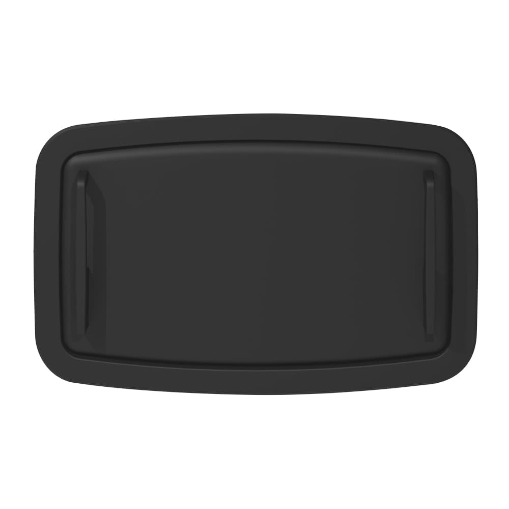 Koala Kare KB310-SSRE-MBLK Horizontal Recessed Changing Station - Gray Plastic Bed, Matte Black Exterior