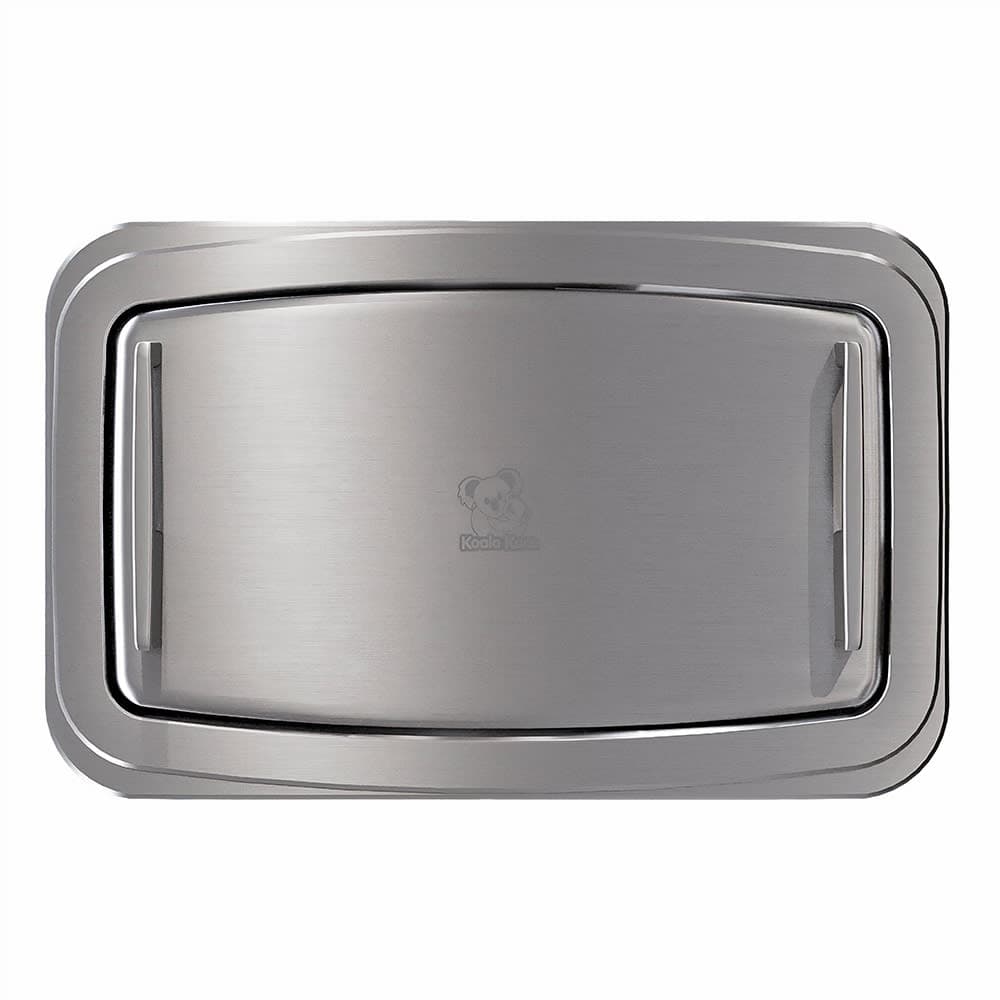 Koala Kare KB310-SSWM Horizontal Wall Mount Changing Station - Gray Plastic Bed, Satin Stainless Exterior