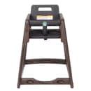 Koala Kare KB950-09 30 1/4" Stackable Plastic High Chair w/ Waist Strap, Brown thumbnail 2
