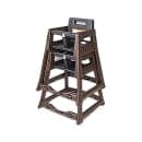 Koala Kare KB950-09 30 1/4" Stackable Plastic High Chair w/ Waist Strap, Brown thumbnail 4